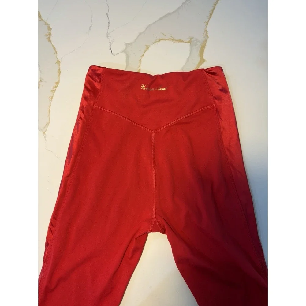 Victoria's Secret Sport Knockout Lace-Up Ankle Leggings Pink Women Size M - Picture 8 of 8